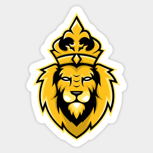 Lion king mascot design Sticker